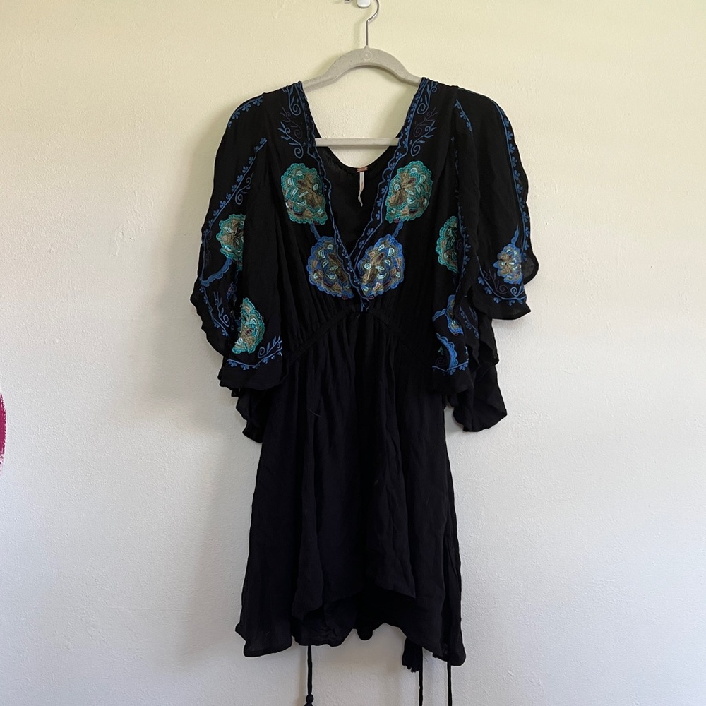Free People embroidered floral dress